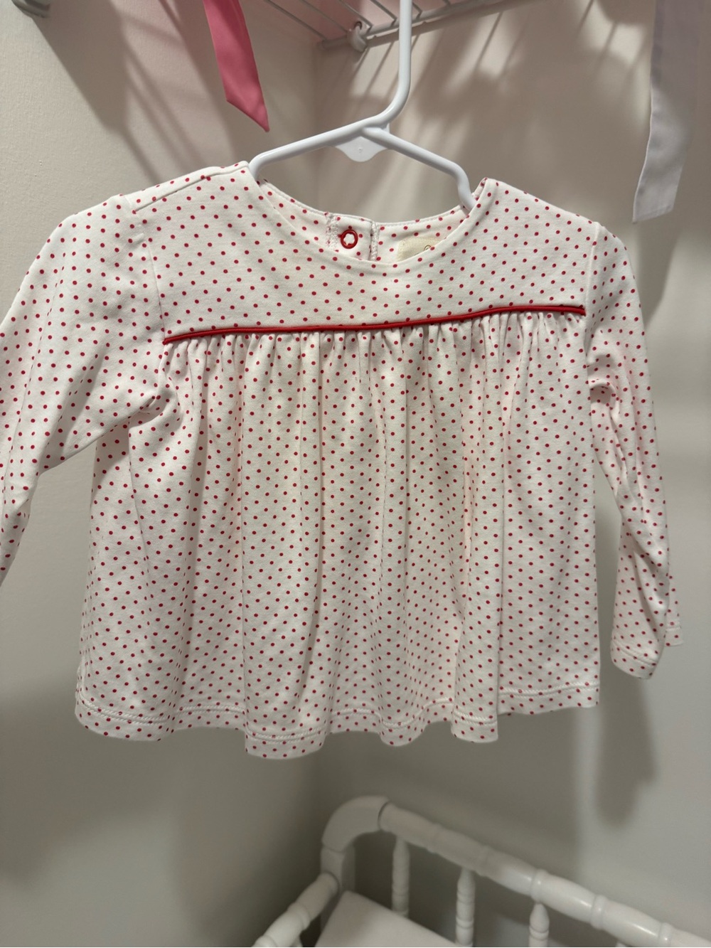 The Beaufort Bonnet Company Top with Red Microdot